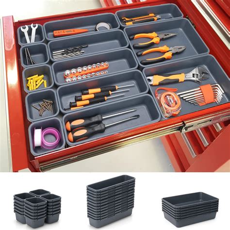 stainless steel tool box organizer tray with lid|best tool box drawer organizers.